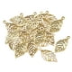 thumbnail image 2 of 50 colgantes de hojas huecas de aleación vintage para pendientes. Oro, 2 of 8
