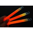 thumbnail image 3 of DirectGlow 6 Ct Orange Jumbo 6 Inch Safety Glow Sticks Bright Neon Industrial Grade, 3 of 5