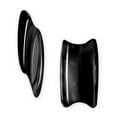 thumbnail image 2 of Designer Non Metal Natural Stone Plug W Flares 7/8G (23Mm) Flared Ends Agate Black Made In China -Jewelry By Sweet Pea Creations, 2 of 2
