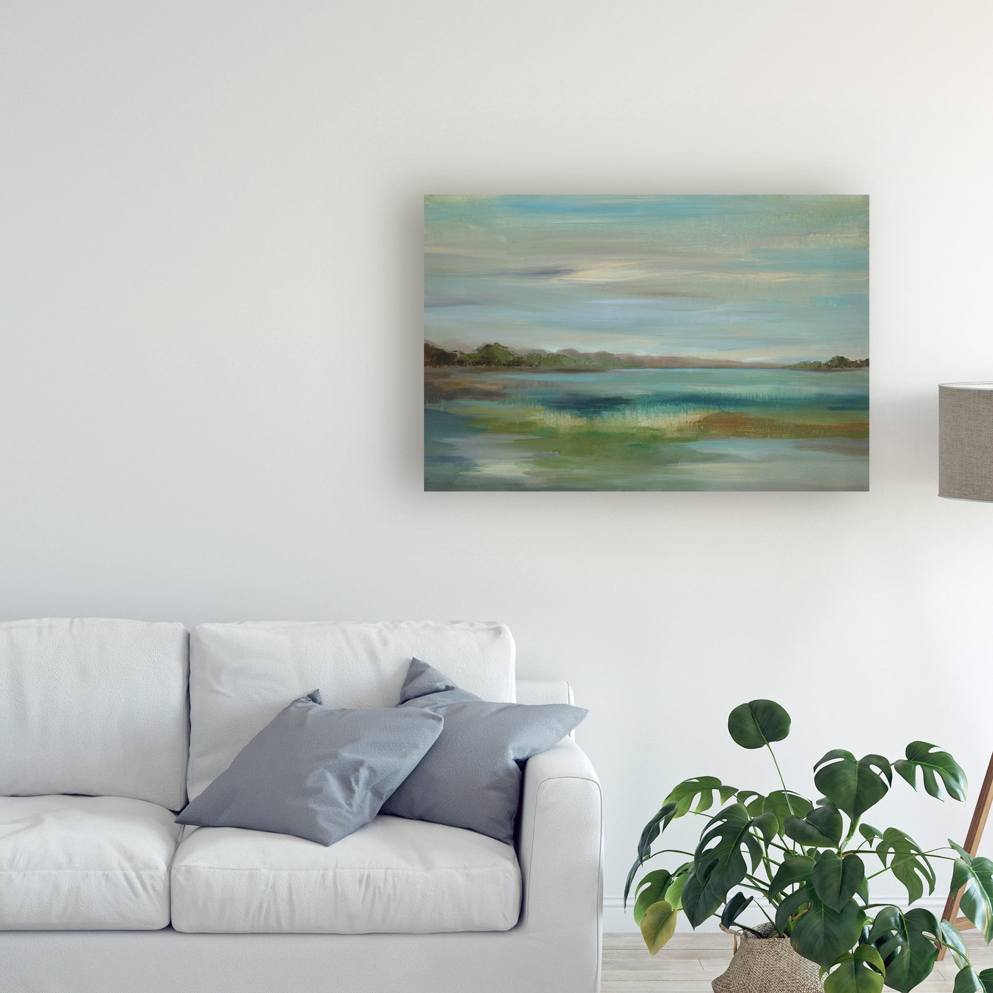 Trademark Fine Art 'Emerald Lagoon' Canvas Art by Silvia Vassileva