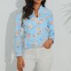thumbnail image 1 of Puntoco Mujer Primavera Otoño Estampado Cremallera Manga Larga Slim Fit Chaqueta Flash Picks Puntoco Puntoco-4662, 1 of 7