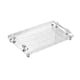 thumbnail image 4 of Bandeja rectangular para servir, bandeja acrílica para servir, ideal para oficina, hogar y comedor. Rayas, 4 of 9