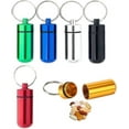 thumbnail image 1 of Pill Box Keychain Pill Box Waterproof Pill Case Pill Box Keychain Pill Box Metal, 1 of 5