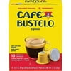 Cafe Bustelo Espresso Dark Roast Coffee, 40 Count Capsules for Espresso Machines, 11 Intensity