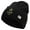 Black, variant on Star US Army Veteran Military Embroidered 8 Inch Knitted Short Beanie - Black OSFM