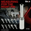thumbnail image 2 of Venom Pin Adapter for Single-Sided Swingarm Stand, 27.4 mm, For Motorcycle Wheel Stand Lift, Motorcycle Rear Stand (VEN11), Compatible with KTM & Triumph Models, 2 of 7