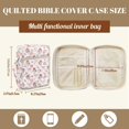 thumbnail image 7 of Pzuqiu Bowknot Bible Study Supplies Bible Cover Case for Women Bibles Cover Bag with Handle Zipper Pocket Quilted Scripture Book Covers Organizer with Tags&Bookmark, 7 of 7