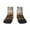 1 Black, variant on Three Horses Oil Painting Pattern Quarter Crew Socks,Toe Seamed Ankle Socks,Cotton Cushioned Breathable Athletic Crew Sports Socks