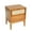 Light Brown with Natural, variant on Creative Co-Op Crawford Nightstand with 2 Storage Drawers and Black Woven Cane Detail, Black Stain Finish