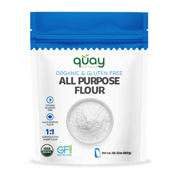 Quay Naturals Organic & Gluten Free All Purpose Flour, 2 lb
