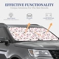 thumbnail image 4 of Xecao Rabbit And Carrot for Foldable Car Sun Shades (2-Pack) offer sun protection with an easy-fold design for convenient windshield shading., 4 of 7