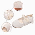 thumbnail image 4 of KPOPLK Girls Mary Jane Dress Shoes Little Girls Loafers School Shoes for Girls Non Sole Casual Shoe Kids Shoes Size 12,White, 4 of 9