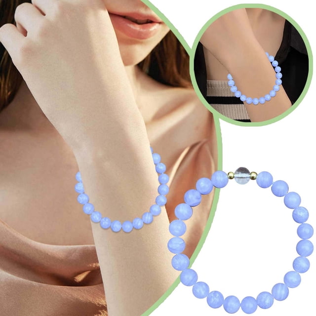 "Gemstone Bracelet – Natural Stone Adjustable Design For & Energy Great For Wellness Lovers!"