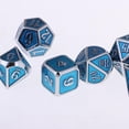 thumbnail image 3 of Juego Polihédricos 7pcs / Set Multi-sided D8 D10 D20 Para \u0026 D\u0026D Juego De Roles Juego Cromo azul real Baoblaze Dados poliédricos, 3 of 8