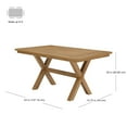 Better Homes & Gardens Maddox Crossing Dining Table, Light Honey Finish