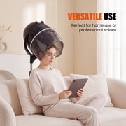 Costway Adjustable Stand Up Hood Floor Hair Bonnet Dryer Rolling Base Salon Wheels