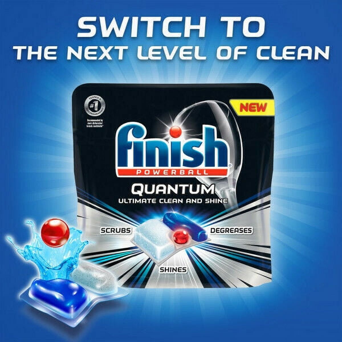 Finish Gelpacs 32ct, Fast Action, Deep Clean, Orange Scent, Dishwasher