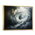 thumbnail image 2 of Designart "Grey modern Whirlwind Storm II" Landscapes Floater Framed Wall Art Print, 2 of 7