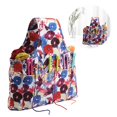 thumbnail image 3 of Bolsa De Agujas De Tejer Bolsa Estampada De Tela Suave Flores Coloridas Bolsa De Ganchillo Suéter Con Tres Pequeños Agujeros Asa Bolsa De Almacenamiento Para Mujeres Regalo De Niña Eigraketly HA013392-00, 3 of 7