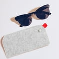 thumbnail image 5 of COOPHYA Rentrée des Classes 3 Pcs Sac à Lunettes Feutre Cadre Noir Protection Voyage, 5 of 5