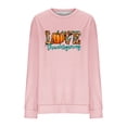 thumbnail image 4 of Lilgiuy Halloween Sweatshirt for Women 2023 Fall Long Sleeve Thanksgiving Print Sweatshirt Cute Pumpkin Graphic T Shirts Crewneck Pullover Tops for Sport Exercise, 4 of 5