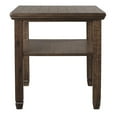 thumbnail image 2 of Saltoro Sherpi Plank Style End Table with Open Bottom Shelf and Tapered Feet, Brown, 2 of 5