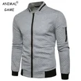 thumbnail image 2 of Sudaderas para hombre con bolsillos con cremallera, medio chándal fino de Color sólido, chándal informal con capucha para exteriores, chaqueta de manga larga, abrigos, 2 of 5