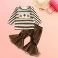 thumbnail image 2 of THJRPQJFD Baby Thanksgiving Outfit Girl Toddler Boy Outfit Halloween Overalls Onesie Infant Clothes Girls 0-3 Months Kids Clothes Boys Size 10-12, Brown 12-18 Months, 2 of 5