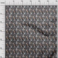 thumbnail image 3 of oneOone Georgette Viscose Dark Gray Fabric Tropical Craft Projects Decor Fabric Printed By The Yard 42 Inch Wide, 3 of 4