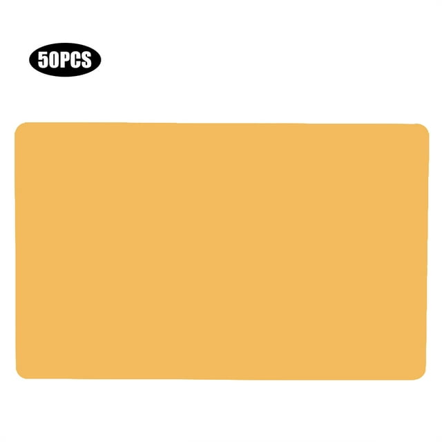 Color Business Card,50Pcs Aluminium Alloy Business Blank Business Card Name Cards Exceptional Craftsmanship