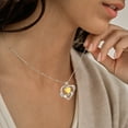thumbnail image 3 of Fasjewly I Love You to The Moon and Back Necklace,S925 Sterling Silver Heart Birthstone Necklace, Moon and Star Pendant Necklace Christmas Birthday Anniversary Jewelry Gifts for Women / Wife /Mom, 3 of 11