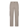 thumbnail image 2 of Yaoyar Men's Solid Color Fashion Casual Cargo Pants Loose Fit Outdoor Design with Button Detail and Multiple Utility Pockets Long Trousers,M,Beige, 2 of 5