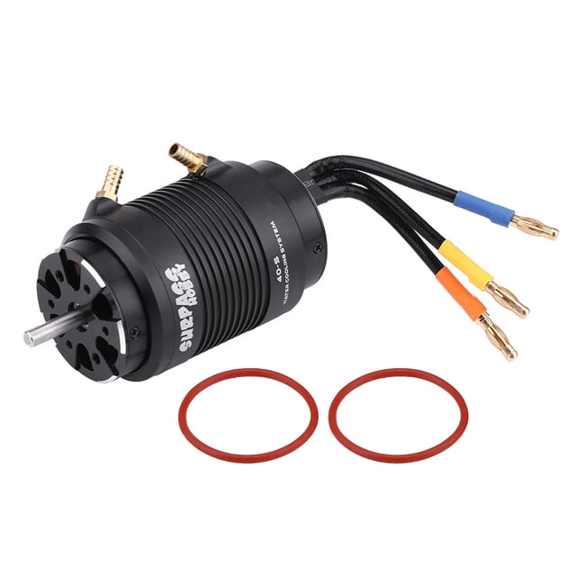 Impermeable 4 polos 4074 2000KV Motor 40 S Chaqueta de refrigeración por agua para barco RC de 1000mm