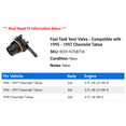 thumbnail image 2 of Fuel Tank Vent Valve - Compatible with 1995 - 1997 Chevy Tahoe 1996, 2 of 2