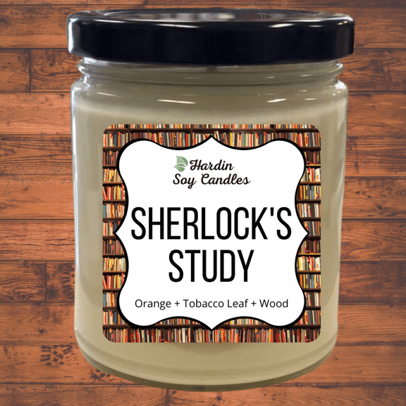 Sherlock's Study Soy Candle