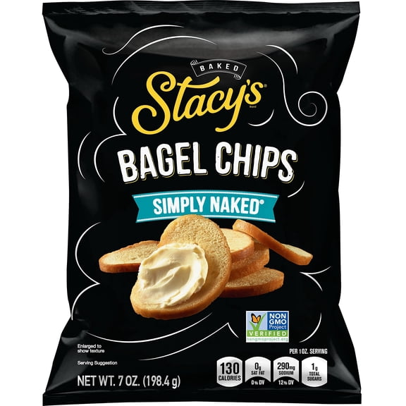 Stacy S Pita Chips Bagel Chips - Simply Naked (Pack of 4)