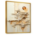 thumbnail image 2 of Designart "Collage Of Sci-Fi Moon Fantasy In Minimalistic Style II" Fantasy Floater Framed Canvas Art Print, 2 of 5