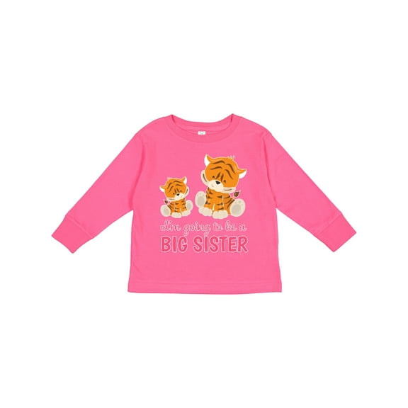 Inktastic I'm Going to Be a Big Sister Girls Long Sleeve Toddler T-Shirt