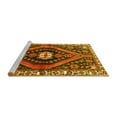 thumbnail image 2 of Ahgly Company Machine Washable Indoor Round Persian Yellow Traditional Area Rugs, 7' Round, 2 of 4