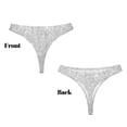 thumbnail image 3 of Fotbe Silver Glitter Tanga Sin Costuras para Mujer con Estampado – Panties Invisibles, Transpirables y Cómodos para Uso Diario-4X-Large, 3 of 6