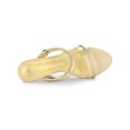 thumbnail image 4 of BLISSFUL STEP Women's Slip on Clear Glass Heel Wedge Sandals Gold 11, 4 of 8