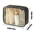 thumbnail image 3 of ¡Compra Ya y Ahorra Más!, Bolsa de cosméticos transparente multifuncional Bolsa de almacenamiento portátil para viajar Accesible rápido y fácil de usar para un fácil almacenamiento y viaje Akmoler, 3 of 8