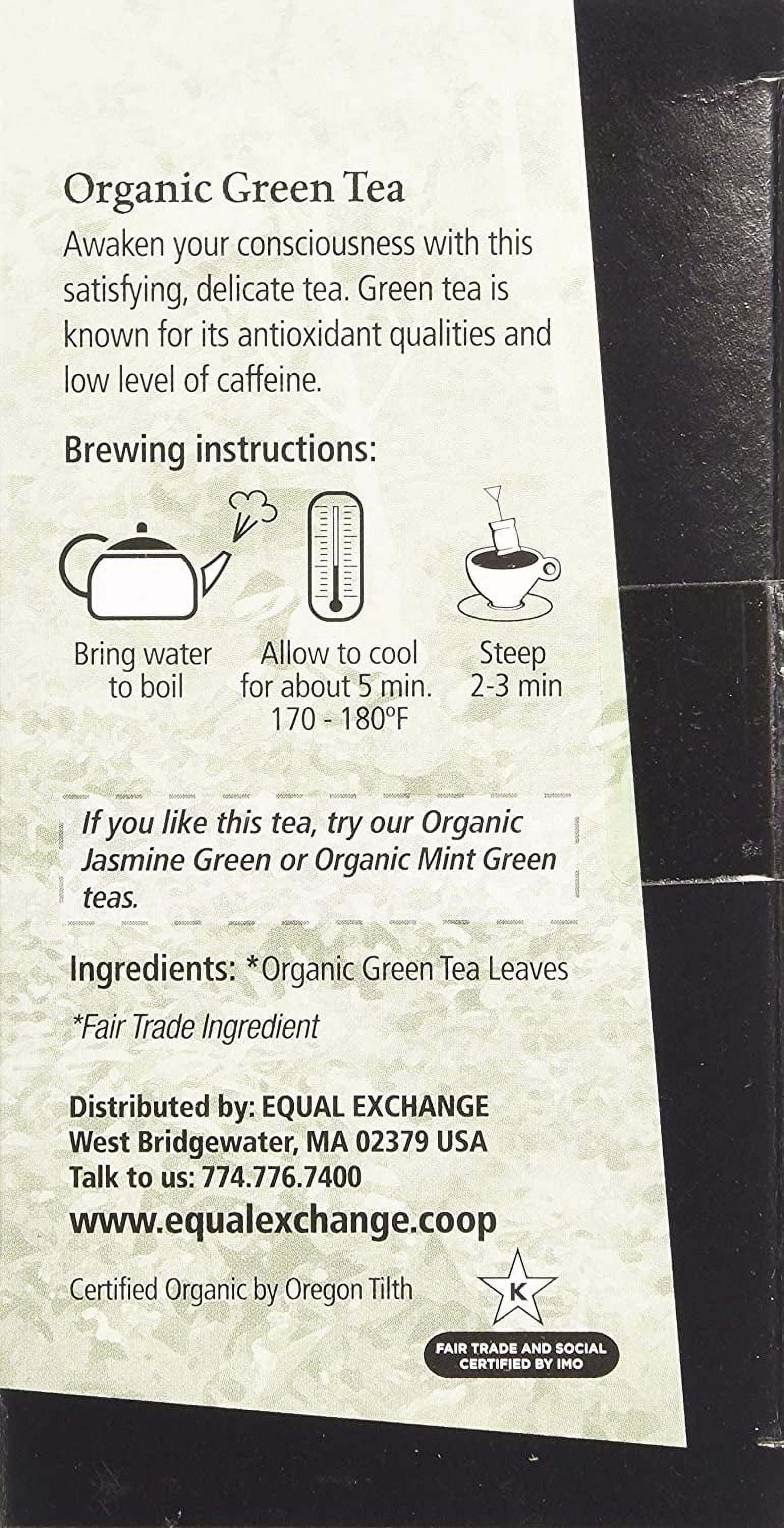 Equal Exchange Organic Green Tea, 20-Count (Pack Of 3)