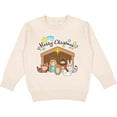 thumbnail image 2 of Inktastic Merry Christmas Cute Nativity Scene Toddler Sweatshirt, 2 of 4