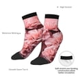 thumbnail image 6 of Pofeuu Delicate Pink Carnations Print 30cm Socks, Adult Running Hiking Socks for Youth and Adult, 6 of 7