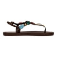 thumbnail image 3 of Sandalias de piso Exterior Piel vegana Color Café Para Mujer De RBBASICS, 3 of 4