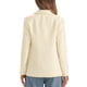 thumbnail image 3 of INSPIRE CHIC Blazer de mujer de tweed abierto de manga larga para trabajo, oficina y casual blanco XS, 3 of 6