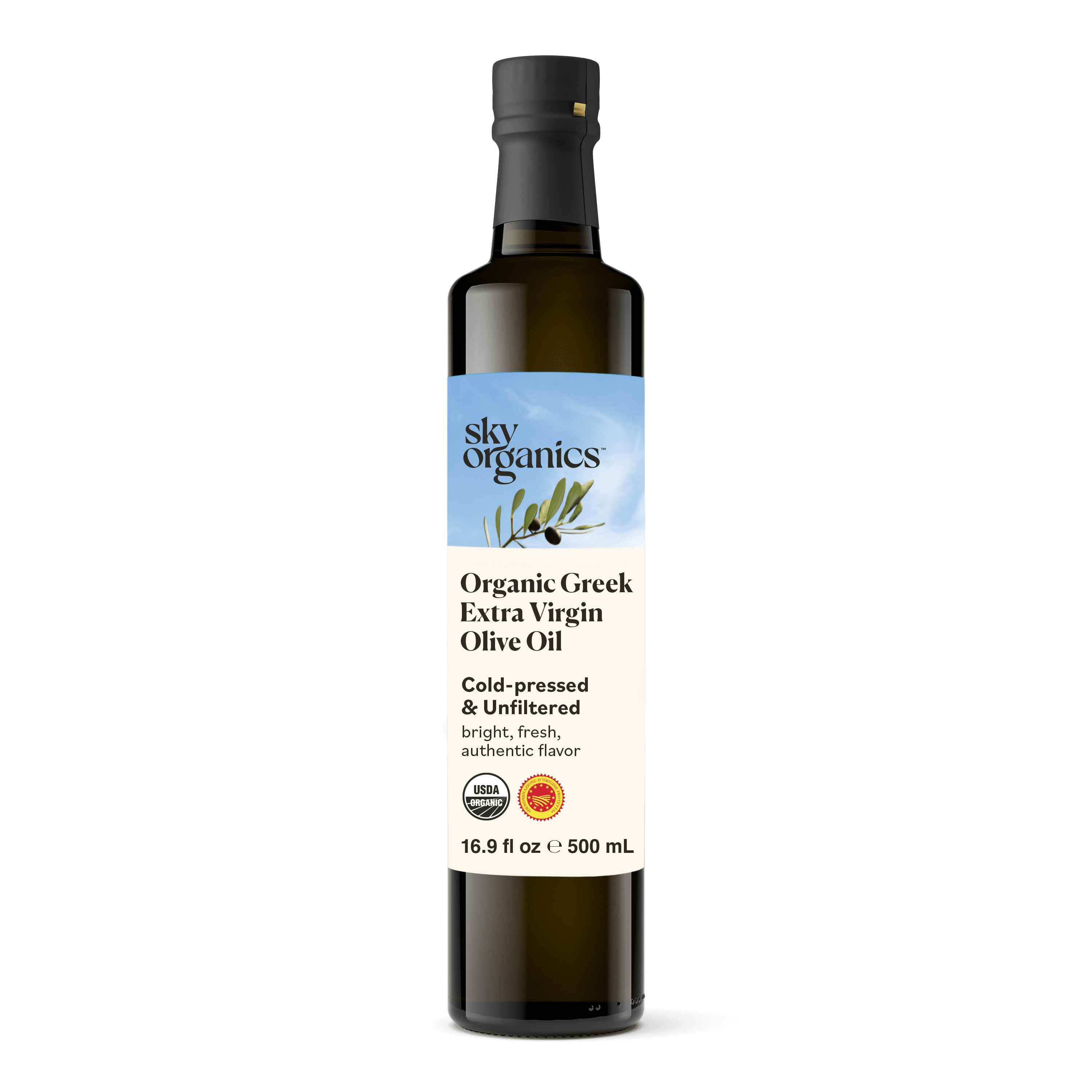 (3 pack) Sky Organics Organic Greek Extra Virgin Olive Oil for Cooking, 16.9 fl oz