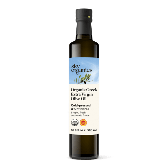 Sky Organics Organic Greek Extra Virgin Olive Oil for Cooking, 16.9 fl oz