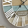 thumbnail image 5 of FirsTime & Co. Blue Maritime Planks Wall Clock, Farmhouse, Analog, 24 x 2 x 24 in, 5 of 7